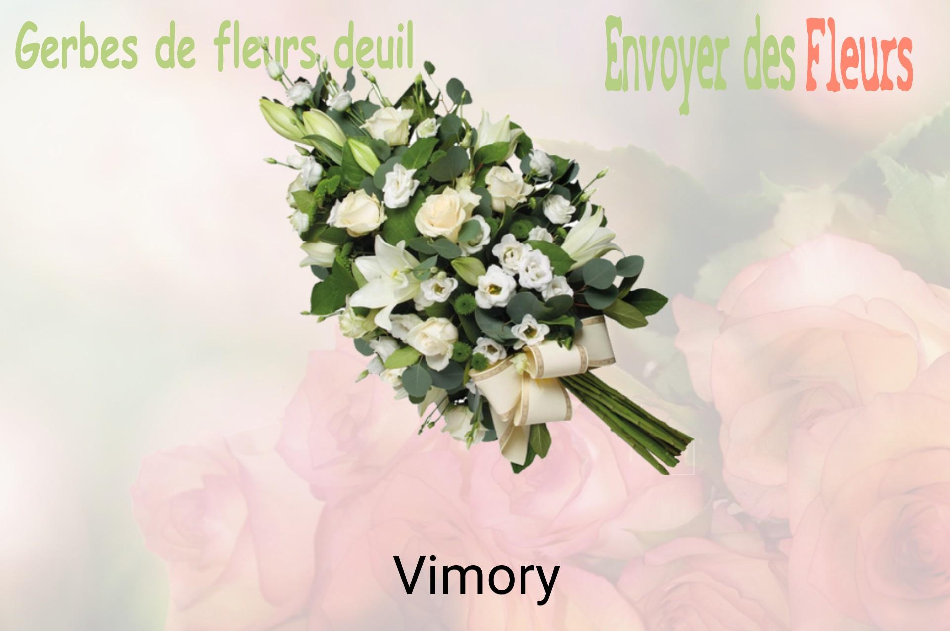 Gerbe de fleurs de deuil livrée à Vimory